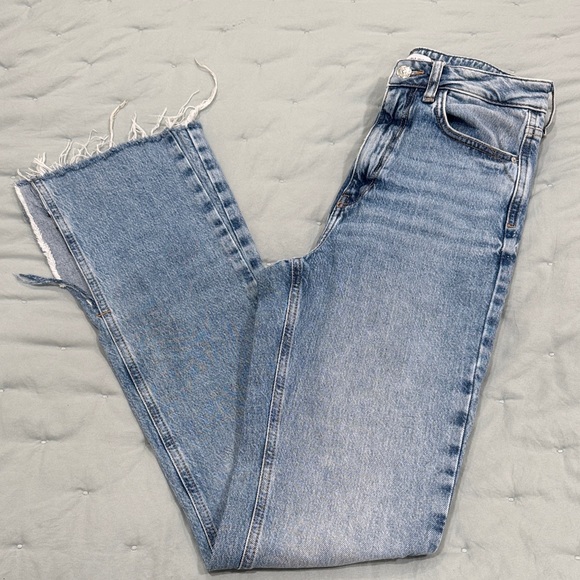 Zara Denim - Zara High Rise Light Blue Jeans